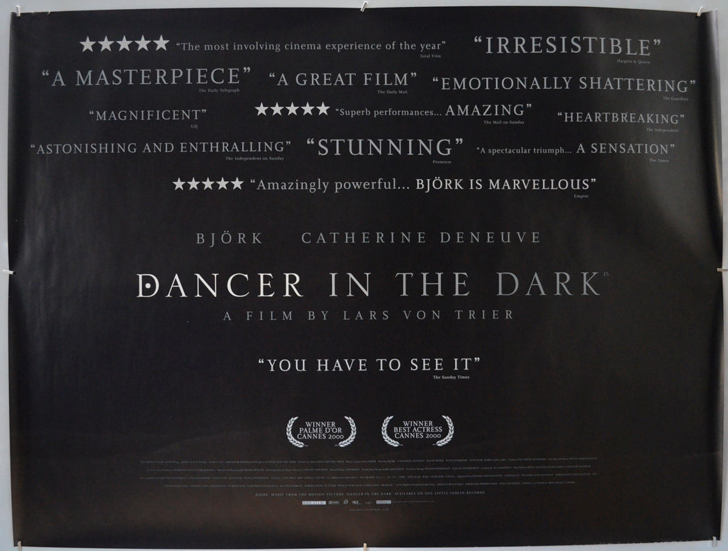 Dancer In The Dark Original Quad Poster - Film Poster - Movie Poster