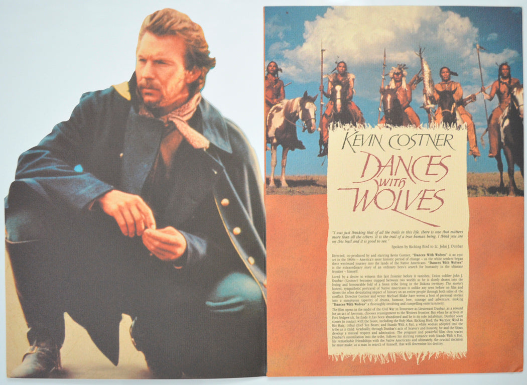 DANCES WITH WOLVES Cinema Exhibitors Press Synopsis Credits Booklet - INSIDE 