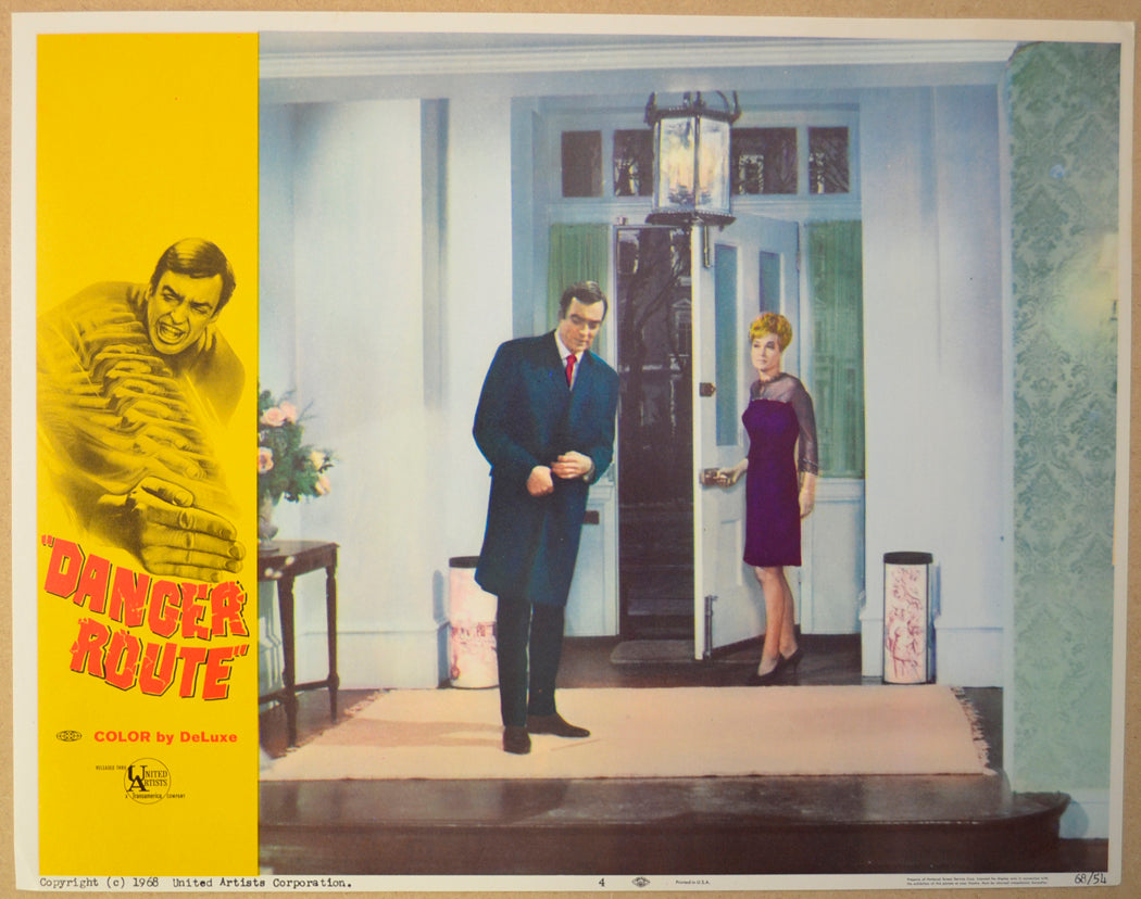 DANGER ROUTE (Card 4) Cinema Lobby Card Set 