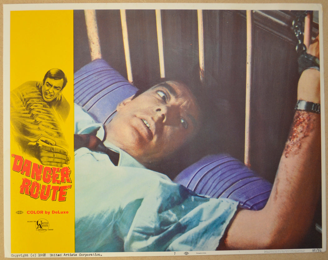 DANGER ROUTE (Card 7) Cinema Lobby Card Set 