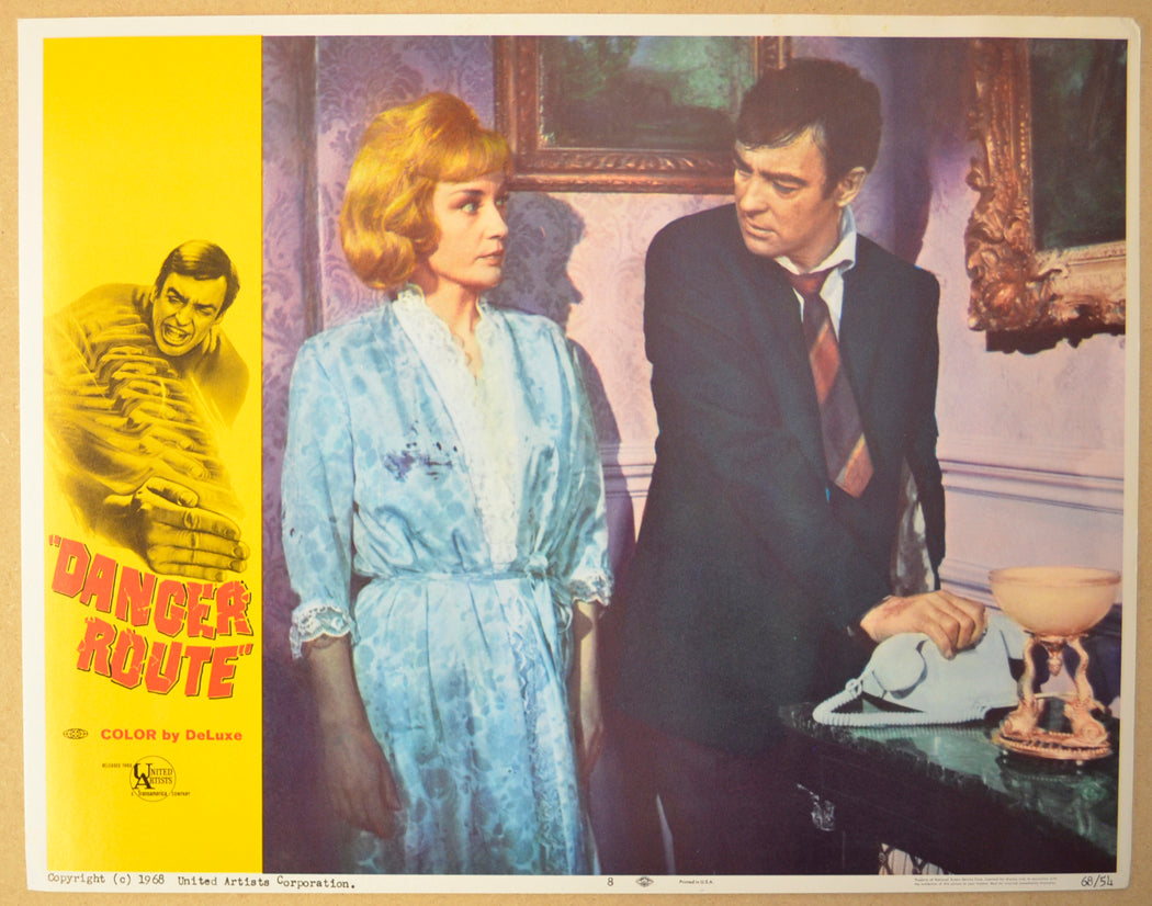 DANGER ROUTE (Card 8) Cinema Lobby Card Set 