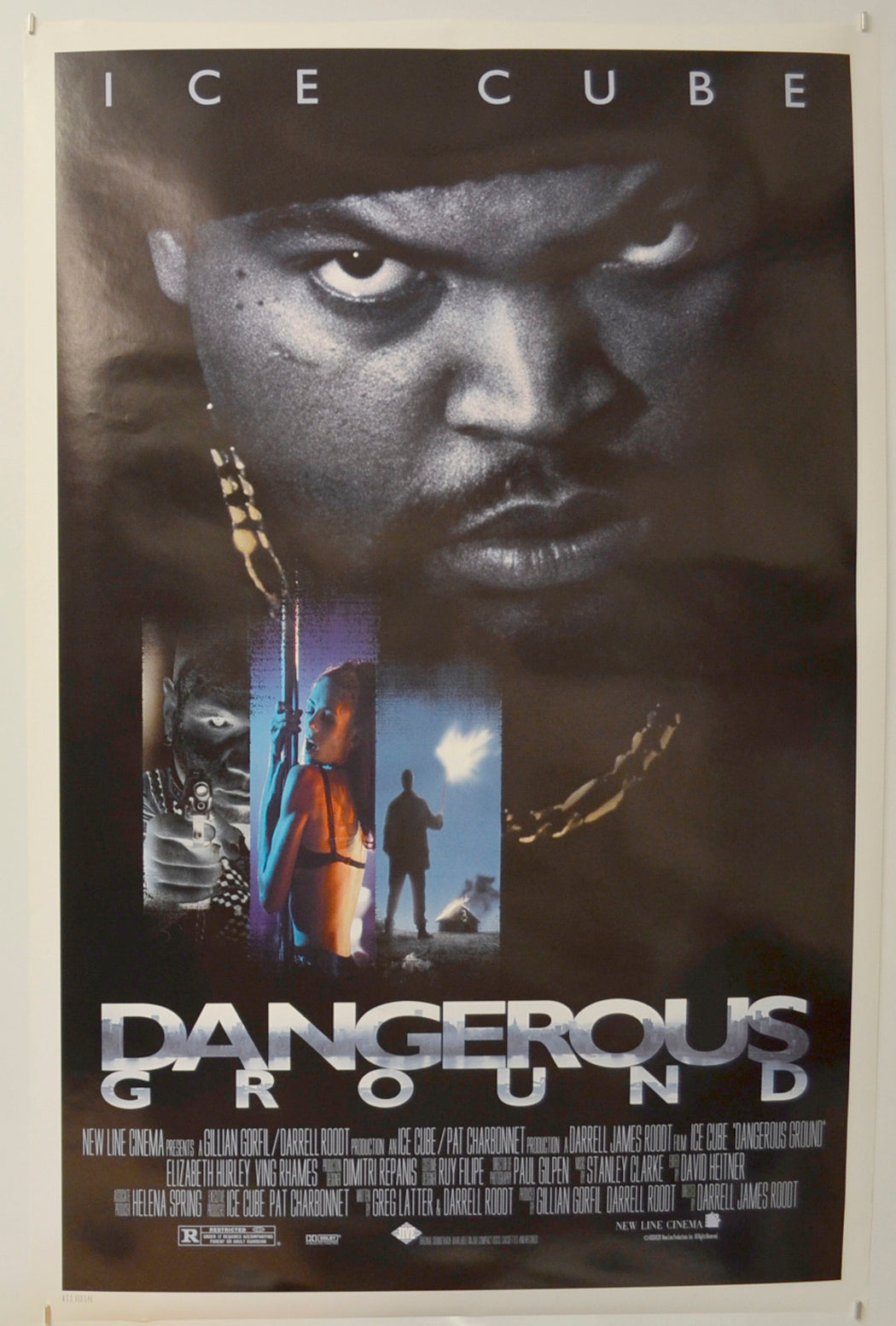 Dangerous Ground  Original One Sheet Poster - Film Poster - Movie Poster