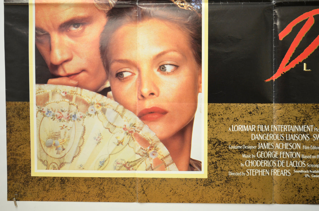 DANGEROUS LIAISONS (Bottom Left) Cinema Quad Movie Poster 