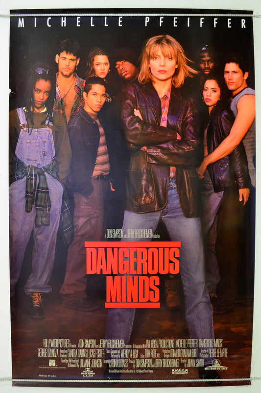 Dangerous Minds  Original One Sheet Poster - Film Poster - Movie Poster