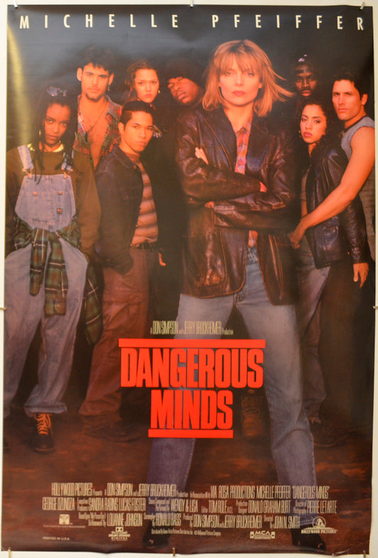 Dangerous Minds Original One Sheet Poster - Film Poster - Movie Poster  