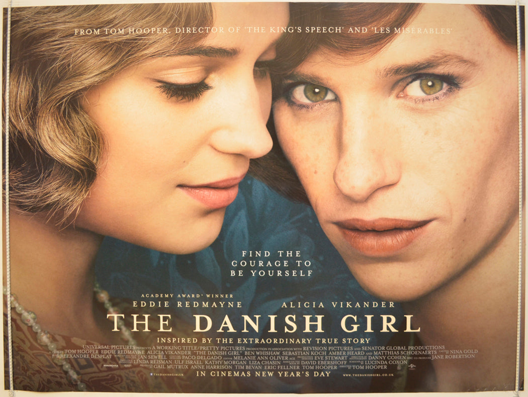 The Danish Girl  Original Quad Poster - Film Poster - Movie Poster 