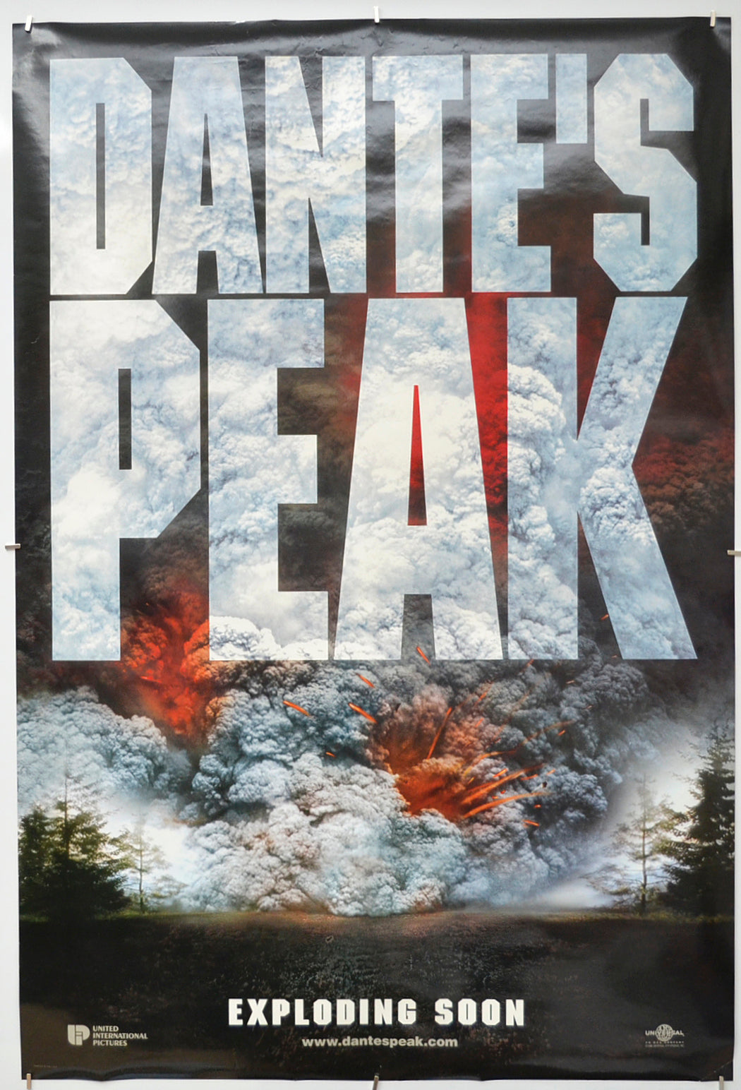 Dante’s Peak (Teaser / Advance Version) Original One Sheet Poster - Film Poster - Movie Poster