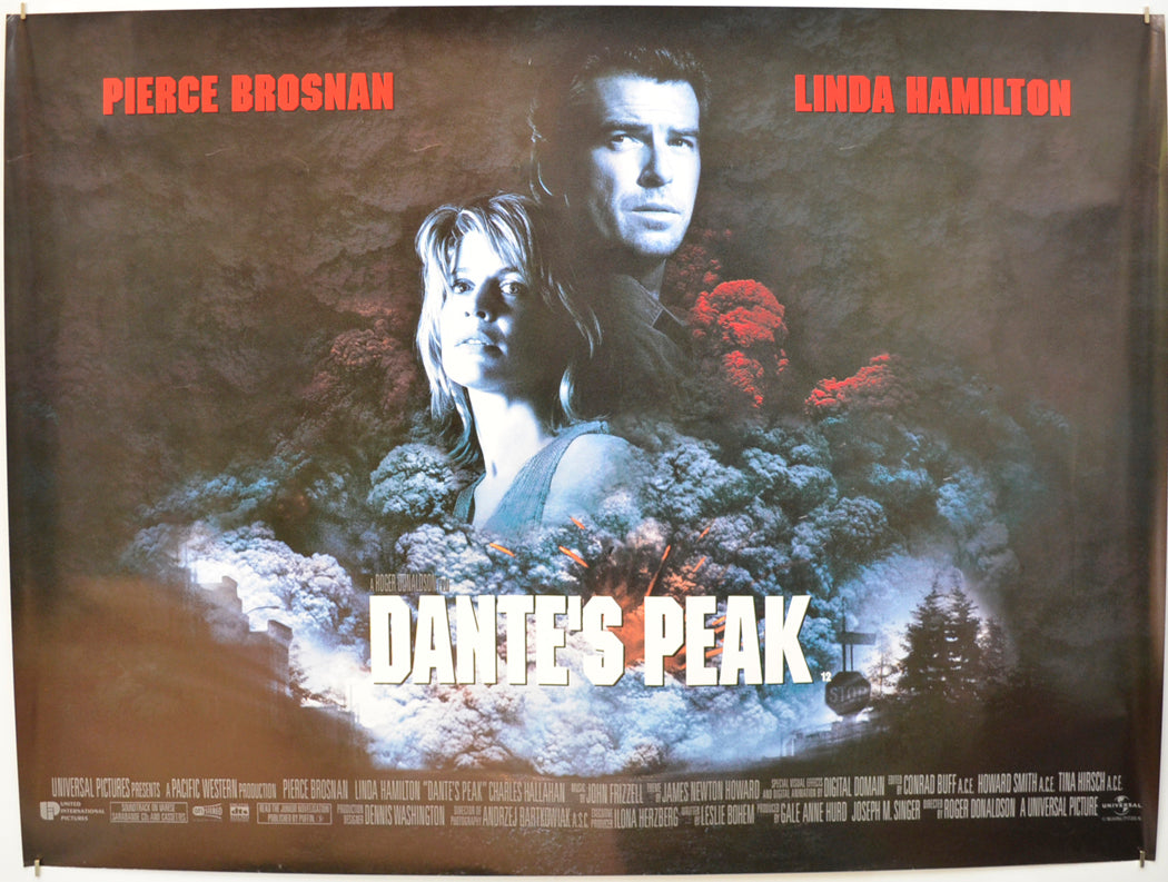 Dante's Peak  Original Quad Poster - Film Poster - Movie Poster