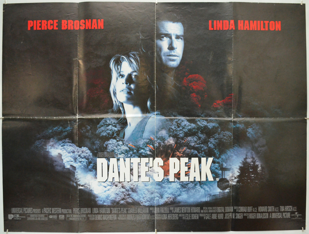 Dante's Peak  <h2>Original Quad Poster - Film Poster - Movie Poster