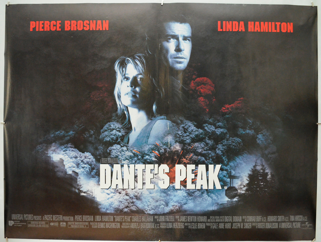 Dante’s Peak Original Quad Poster - Film Poster - Movie Poster