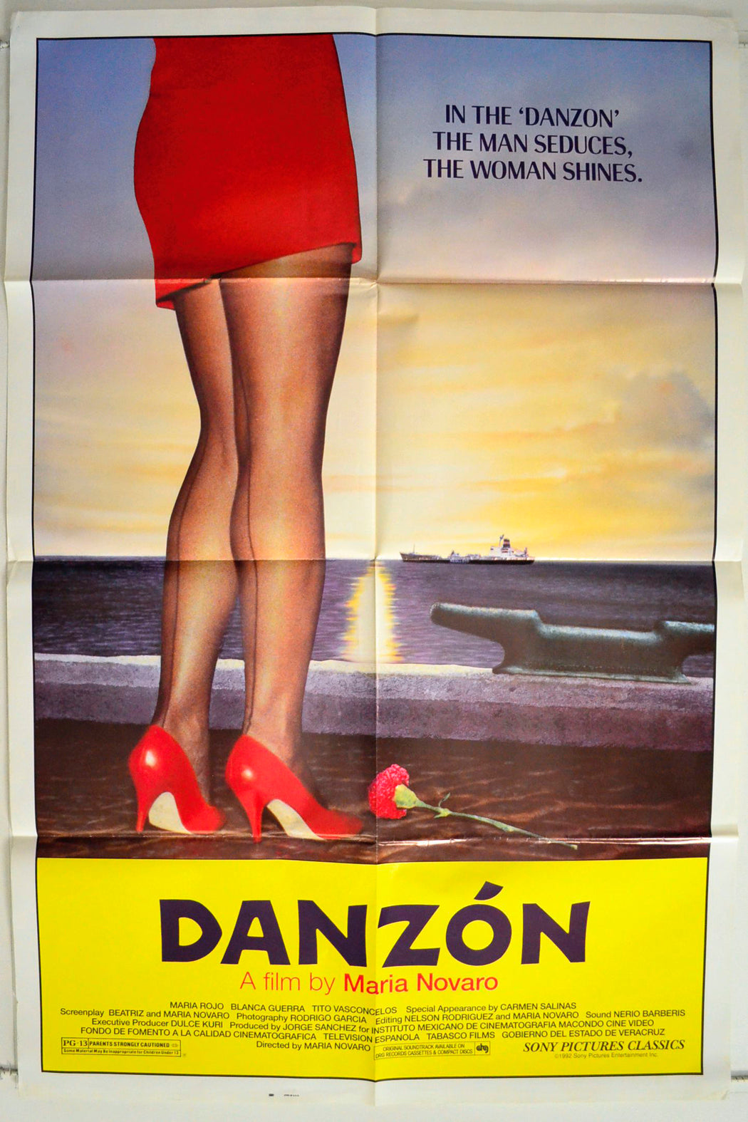 Danzon Original One Sheet Poster - Film Poster - Movie Poster 