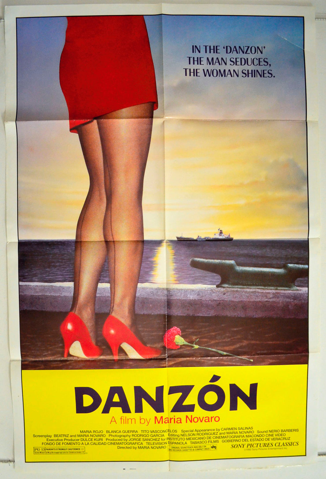 Danzon Original One Sheet Poster - Film Poster - Movie Poster 