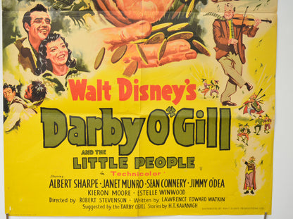 DARBY O’GILL AND THE LITTLE PEOPLE (Bottom Left) Cinema Double Crown Movie Poster 