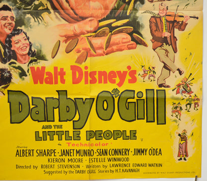 DARBY O’GILL AND THE LITTLE PEOPLE (Bottom Right) Cinema Double Crown Movie Poster 