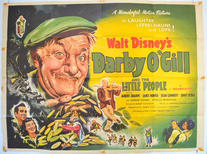 Darby O'Gill And The Little People  Original Quad Poster - Film Poster - Movie Poster