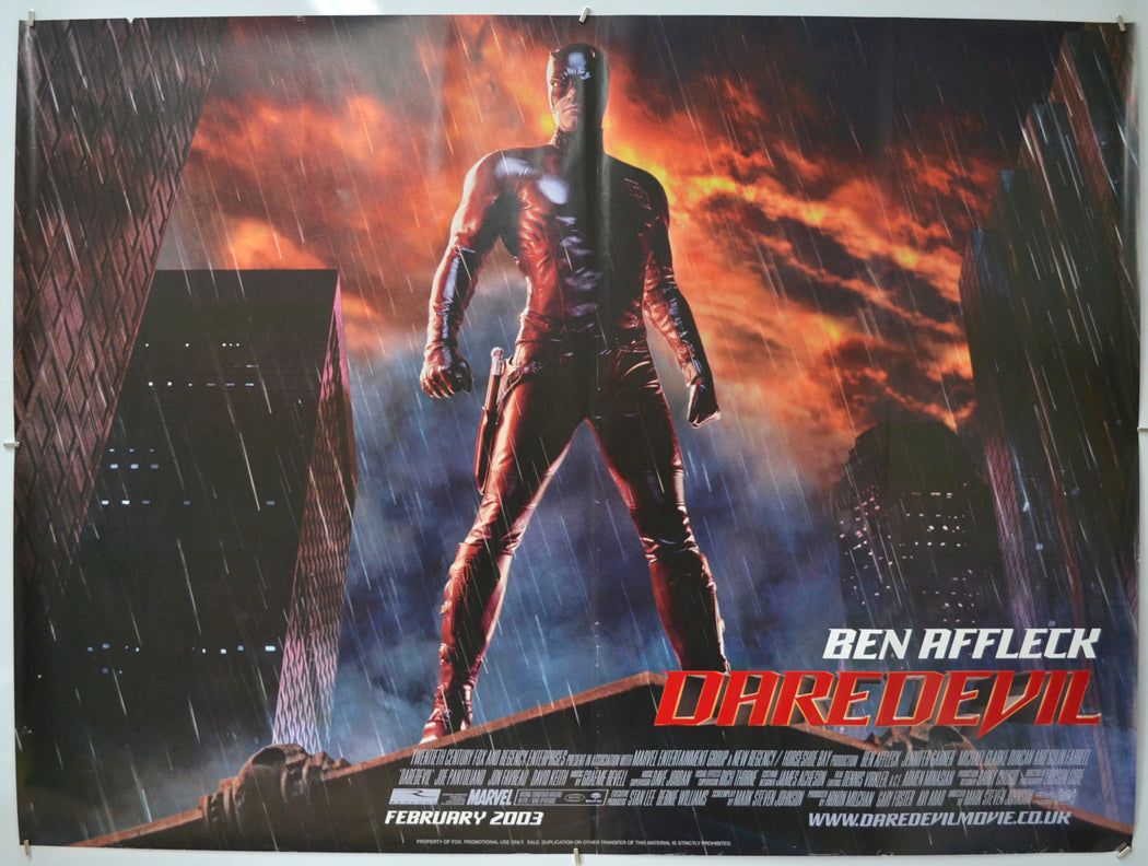 Daredevil (Teaser / Advance Version)  Original Quad Poster - Film Poster - Movie Poster