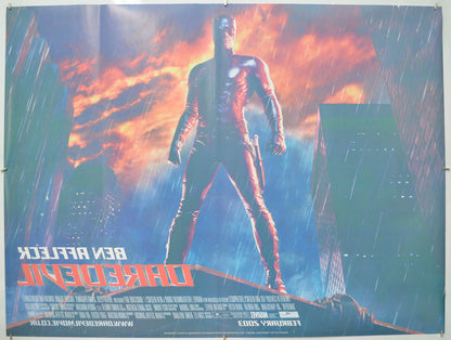 DAREDEVIL (Back) Cinema Quad Movie Poster 