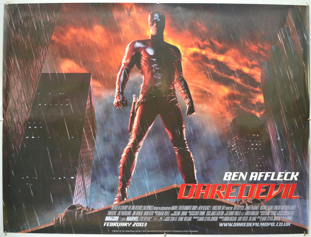 Daredevil (Teaser / Advance Version) Original Quad Poster - Film Poster - Movie Poster