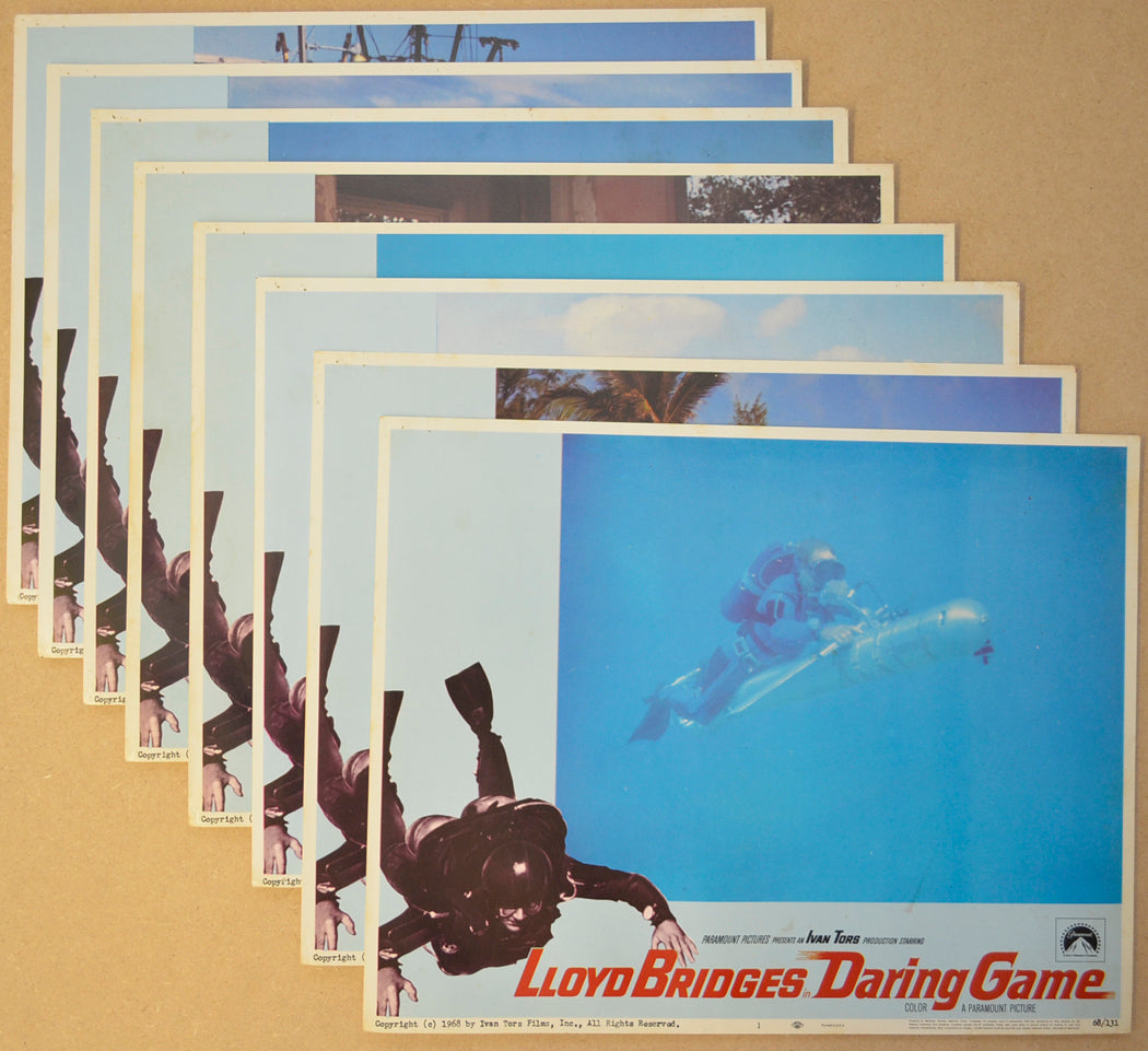 Daring Game Set Of 8 Original Cinema Lobby Cards 