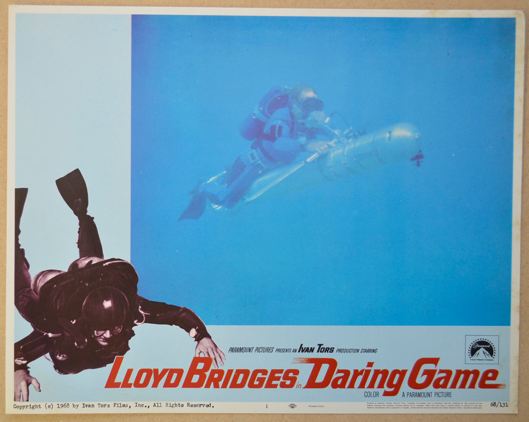 DARING GAME (Card 1) Cinema Lobby Card Set 