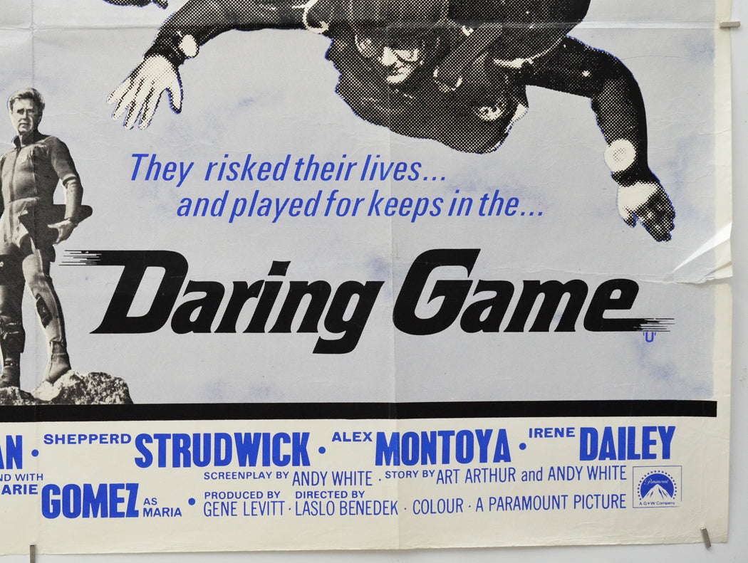 Daring Game (Bottom Right) Cinema Quad Movie Poster 