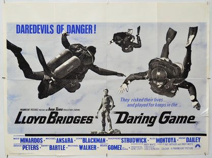 Daring Game - Original Quad Poster - Film Poster - Movie Poster