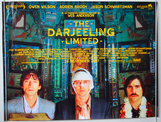 The Darjeeling Limited Original British Quad Poster - Movie Poster