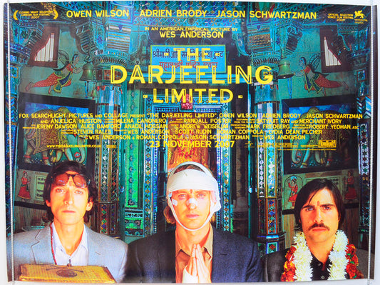 The Darjeeling Limited Original British Quad Poster - Film Poster - Movie Poster 