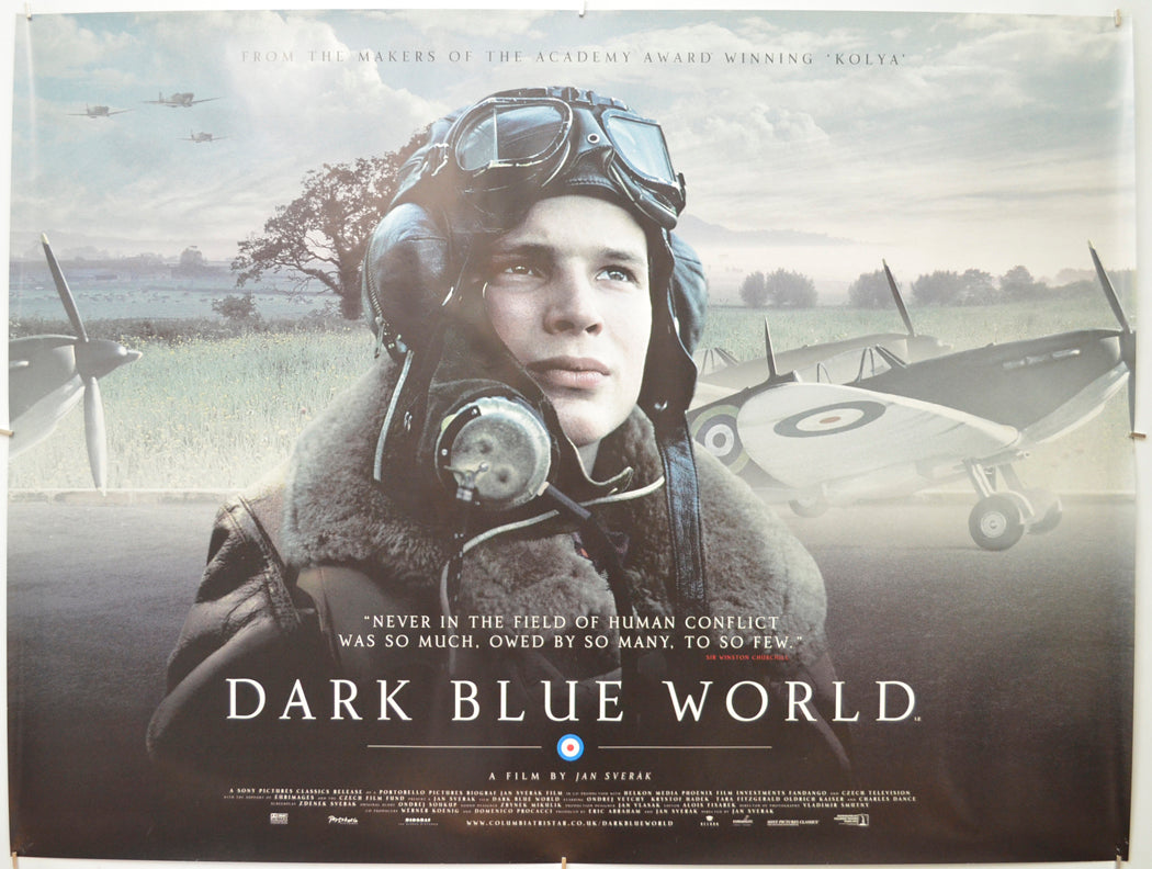 Dark Blue World (a.k.a. Tmavomodrý svet)  Original Quad Poster - Film Poster - Movie Poster  