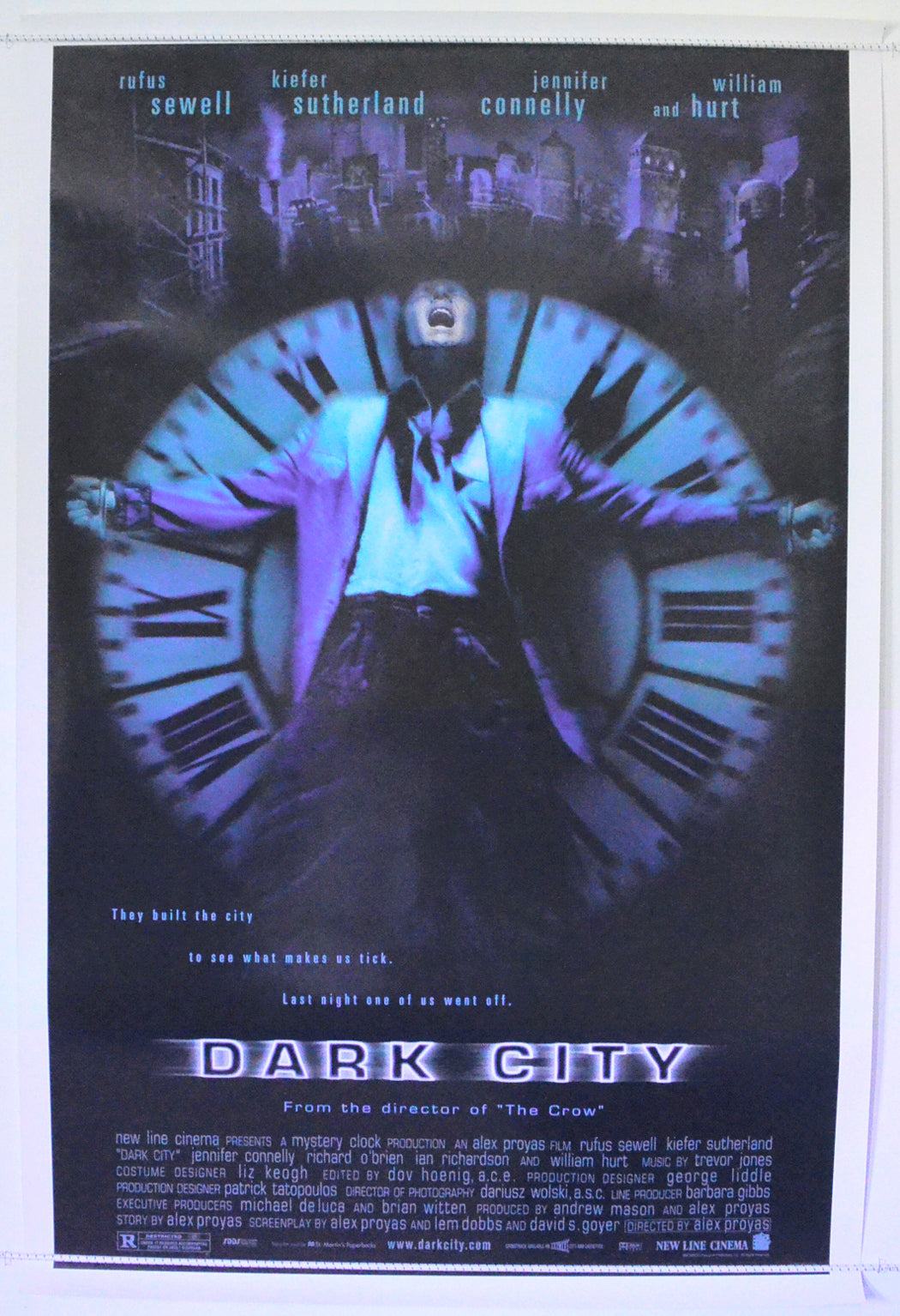 Dark City  Original One Sheet Poster - Film Poster - Movie Poster 