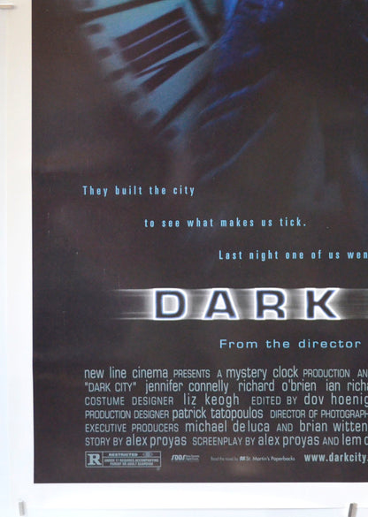 DARK CITY (Bottom Left) Cinema One Sheet Movie Poster 