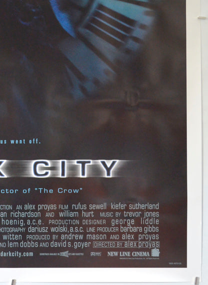 DARK CITY (Bottom Right) Cinema One Sheet Movie Poster 