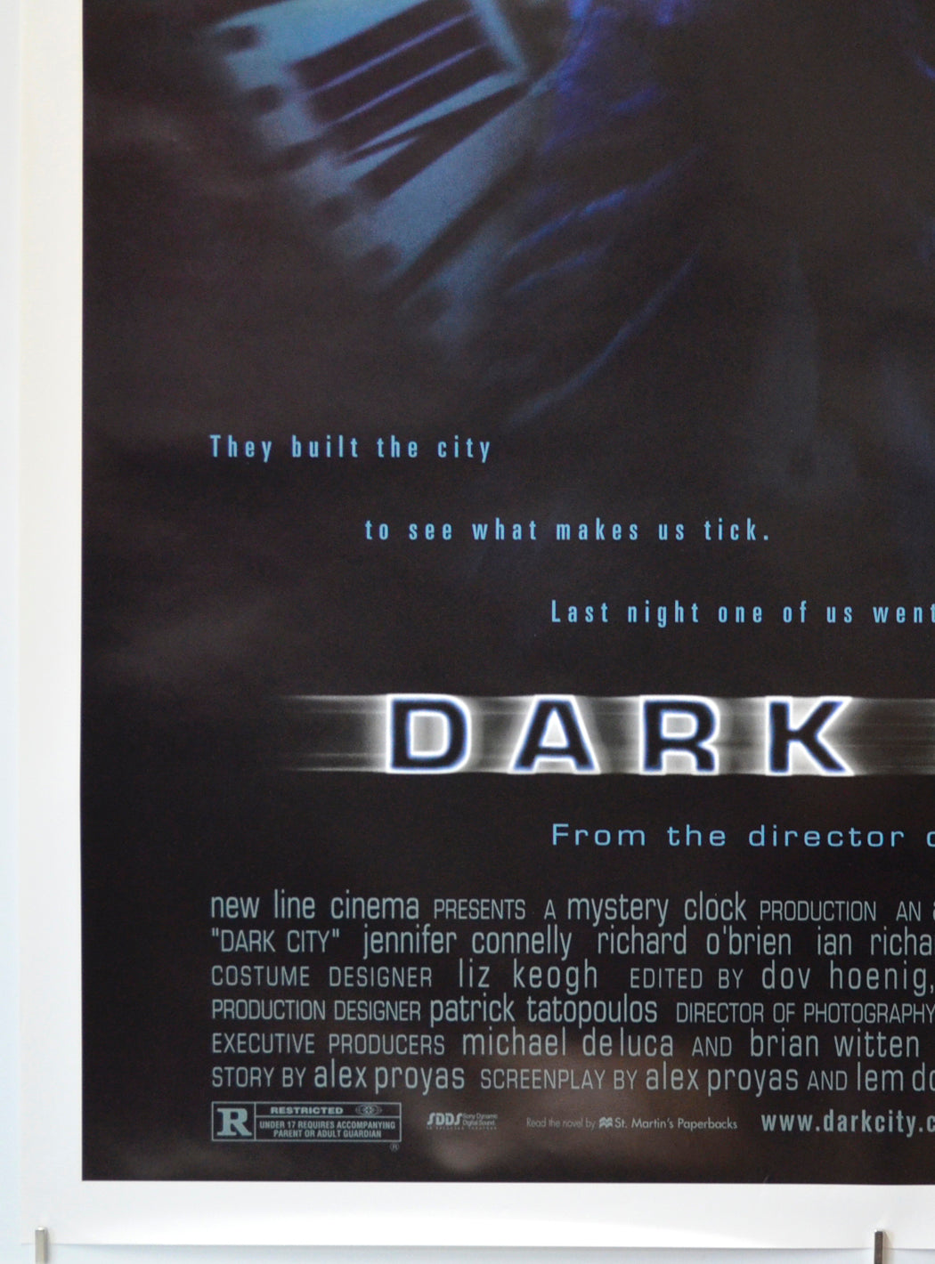 DARK CITY (Bottom Left) Cinema One Sheet Movie Poster 