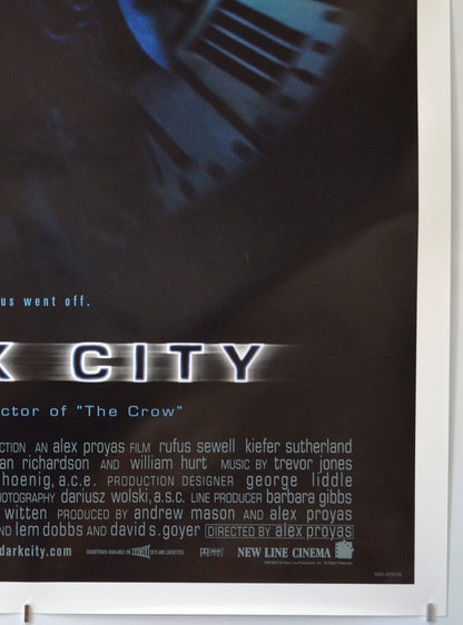 DARK CITY (Bottom Right) Cinema One Sheet Movie Poster 