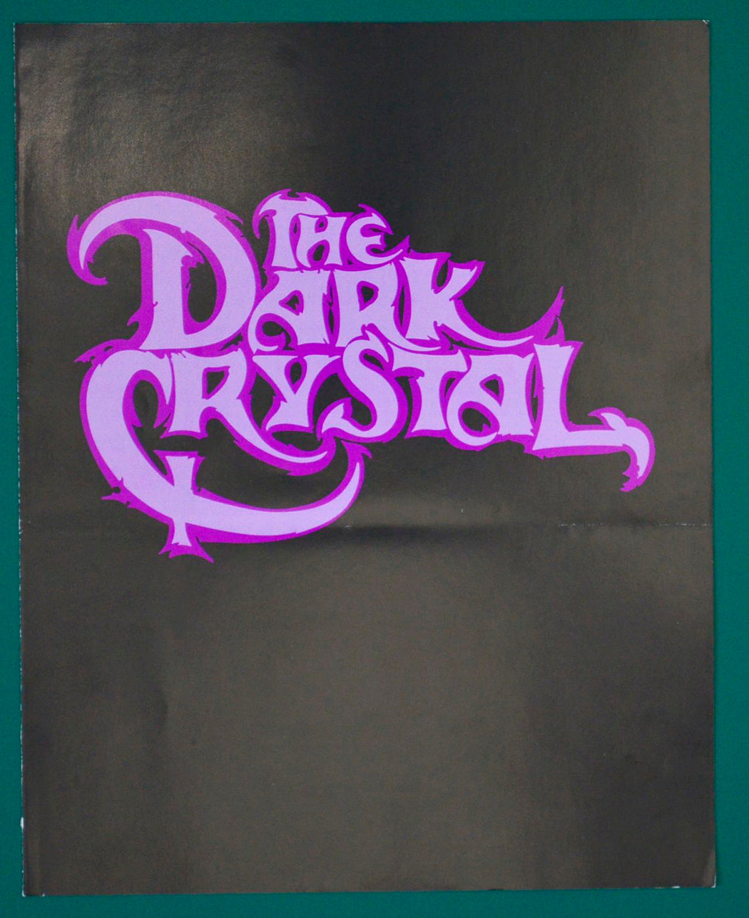 The Dark Crystal    Original 4 Page Cinema Exhibitors Synopsis / Credits Booklet  + Accessories / Advertising Blocks Sheet    