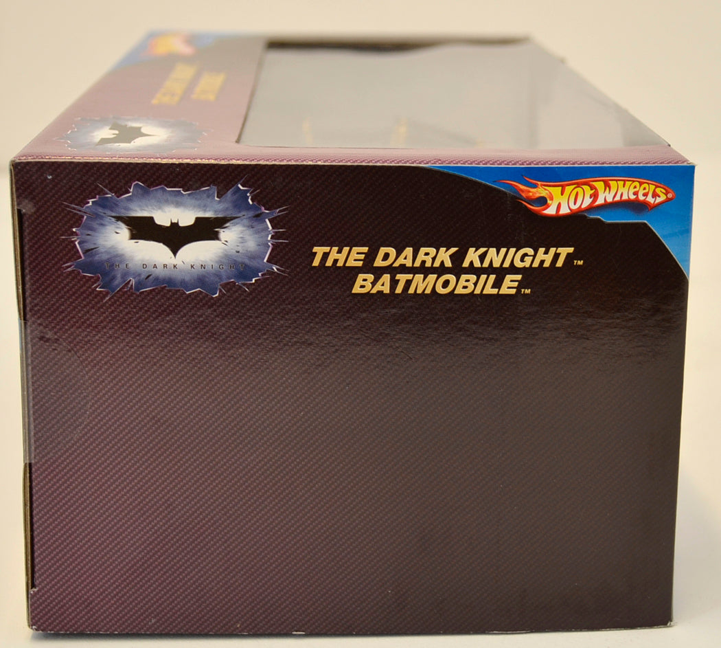 THE DARK KNIGHT Hot Wheels 1:18 scale (BOX SIDE 1 View)  