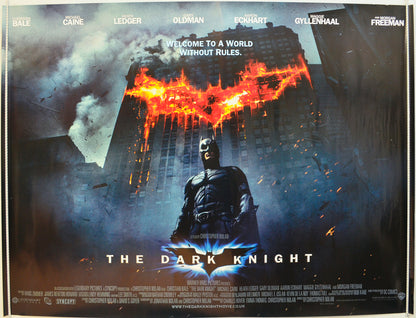 The Dark Knight  (a.k.a. Batman : The Dark Knight)   Original Quad Poster - Film Poster - Movie Poster  