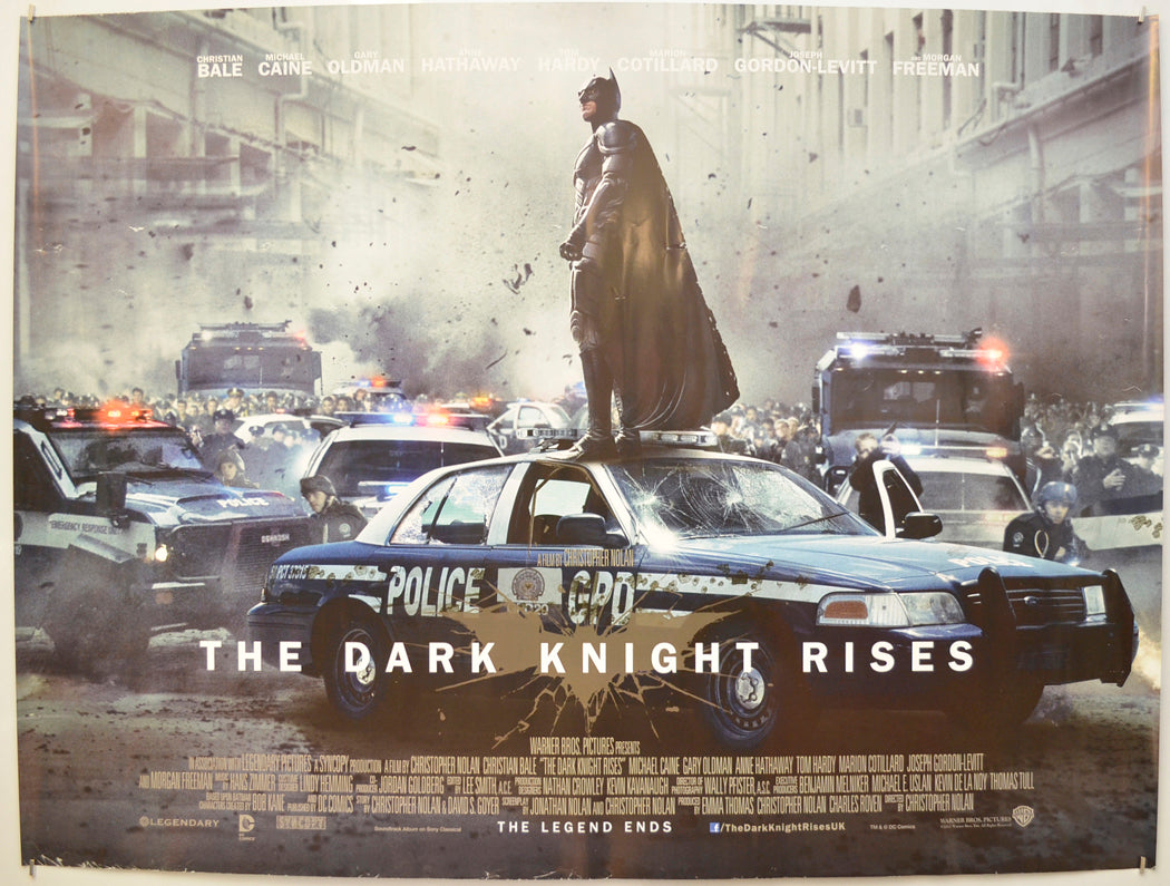 The Dark Knight Rises (Batman Version)  Original Quad Poster - Film Poster - Movie Poster