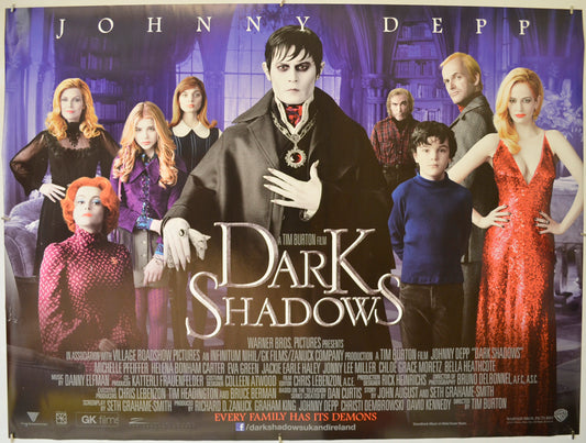 Dark Shadows  Original Quad Poster - Film Poster - Movie Poster