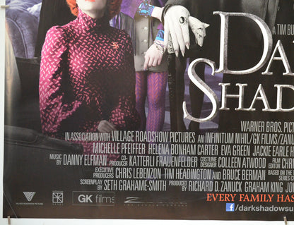 DARK SHADOWS (Bottom Left) Cinema Quad Movie Poster 