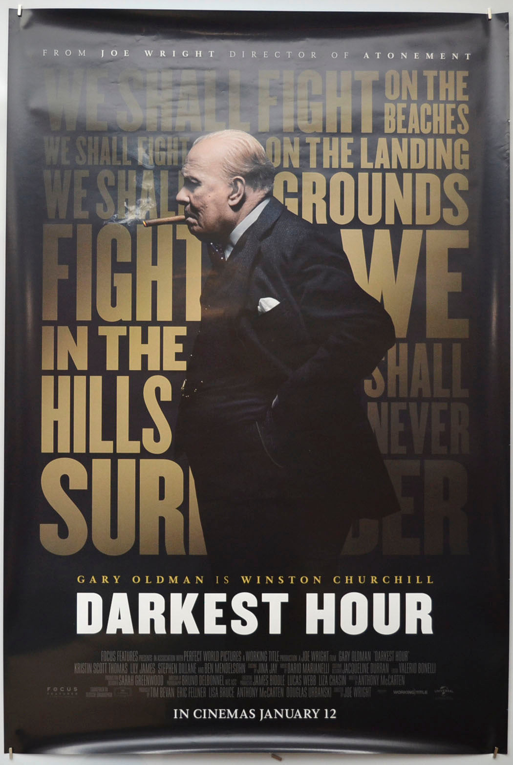 Darkest Hour Original One Sheet Poster - Film Poster - Movie Poster