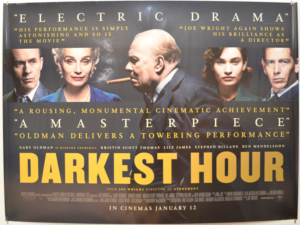 Darkest Hour Original Quad Poster - Film Poster - Movie Poster