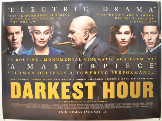 Darkest Hour Original Quad Poster - Film Poster - Movie Poster