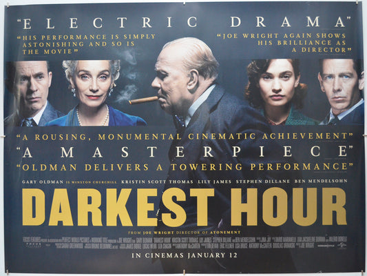 Darkest Hour - Original Quad Poster - Film Poster - Movie Poster