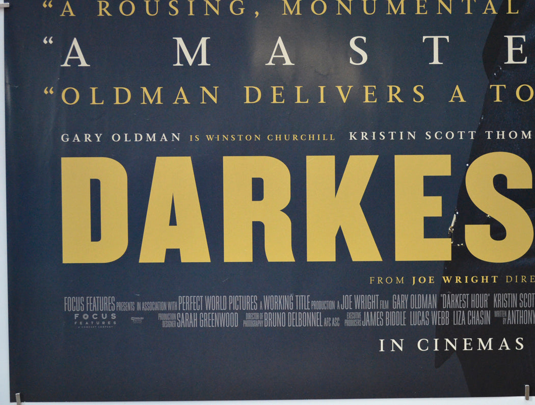 DARKEST HOUR (Bottom Left) Cinema Quad Movie Poster 