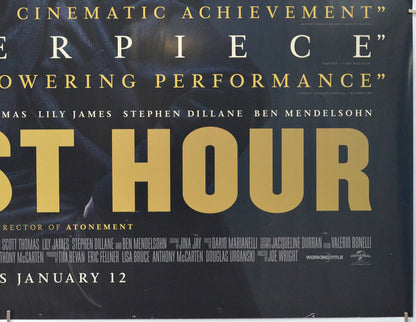 DARKEST HOUR (Bottom Right) Cinema Quad Movie Poster 