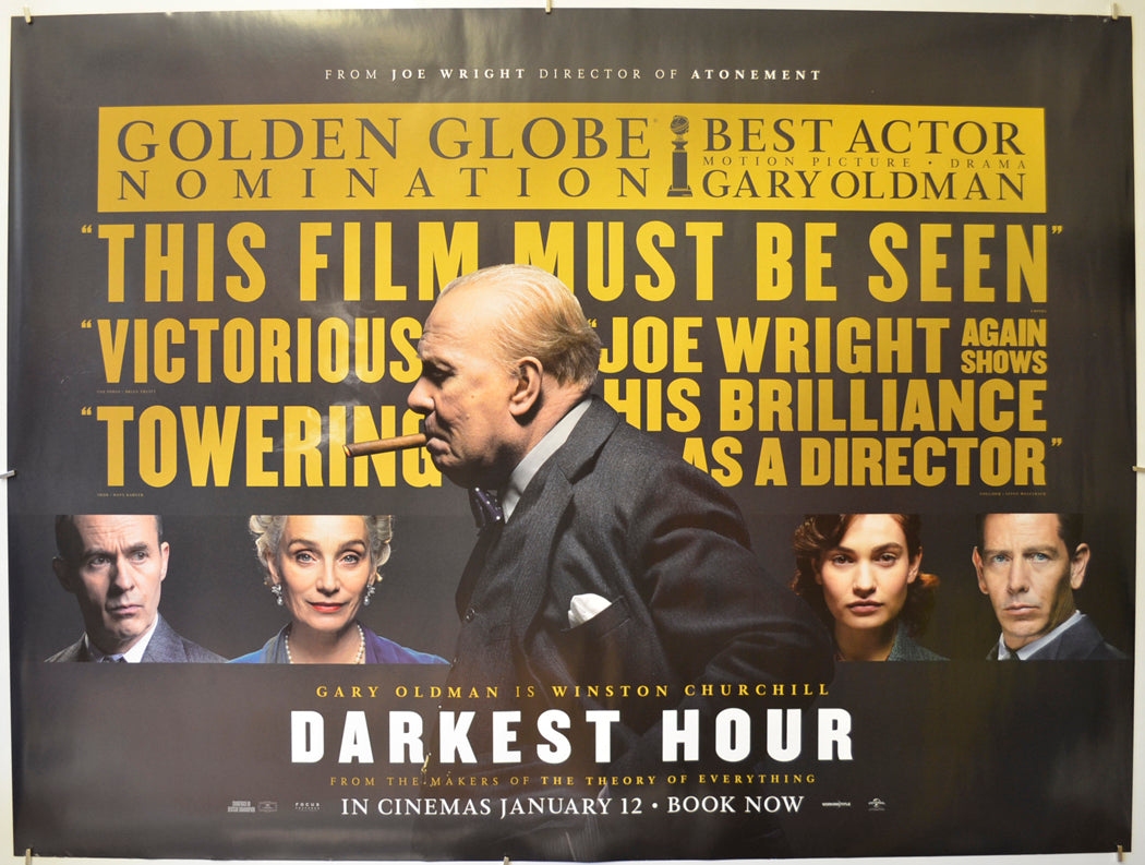 Darkest Hour Original Quad Poster - Film Poster - Movie Poster