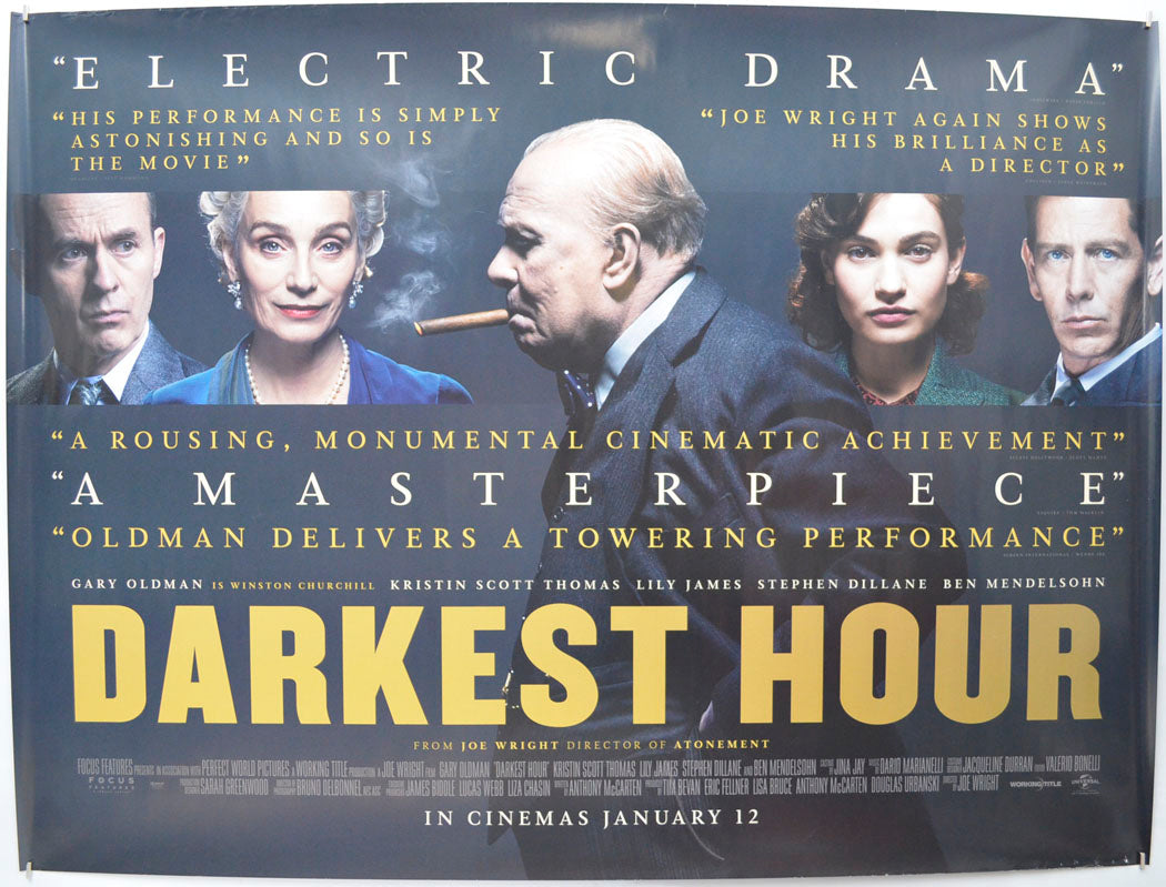 Darkest Hour Original Quad Poster - Film Poster - Movie Poster