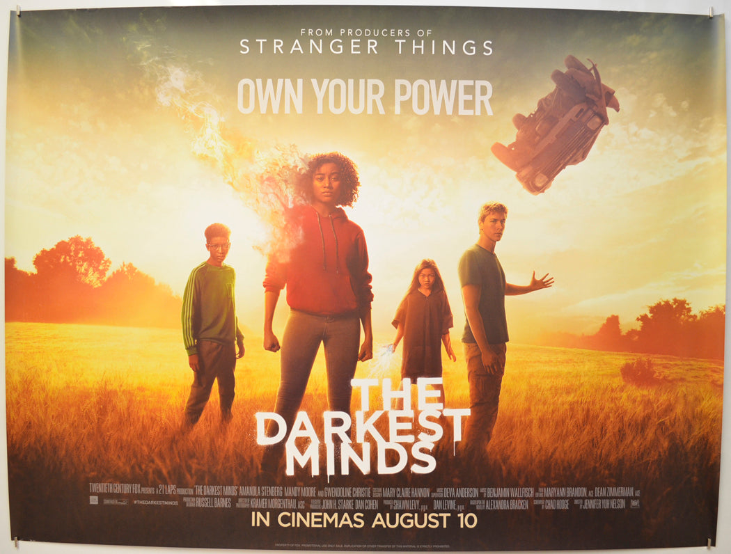 The Darkest Minds Original Quad Poster - Film Poster - Movie Poster