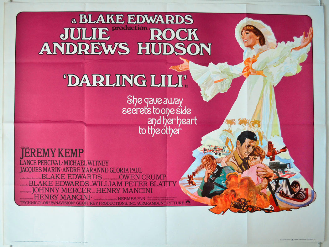 Darling Lili Original British Quad Poster - Movie Poster